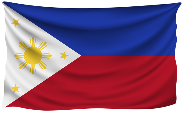 This png image - Philippines Wrinkled Flag, is available for free download