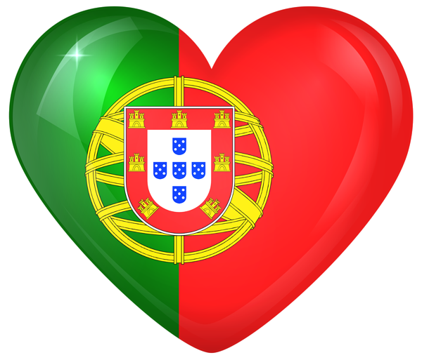 This png image - Portugal Large Heart Flag, is available for free download