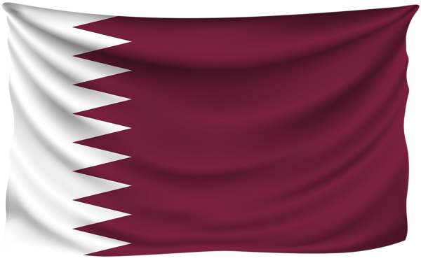 This png image - Qatar Wrinkled Flag, is available for free download