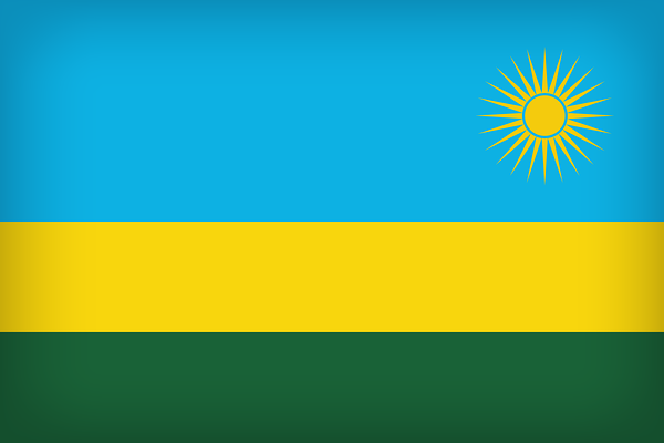This png image - Rwanda Large Flag, is available for free download