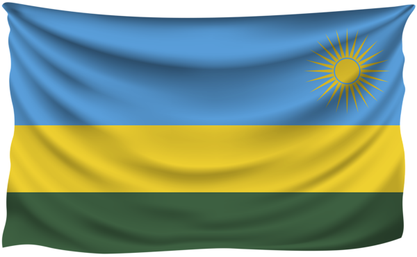 This png image - Rwanda Wrinkled Flag, is available for free download