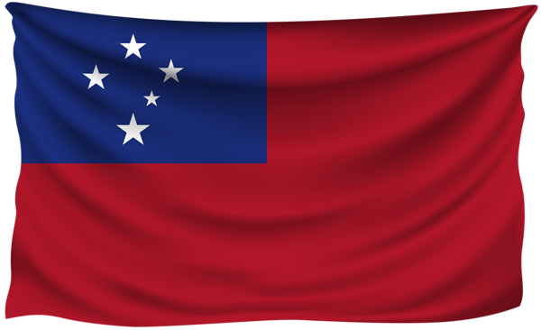 This png image - Samoa Wrinkled Flag, is available for free download