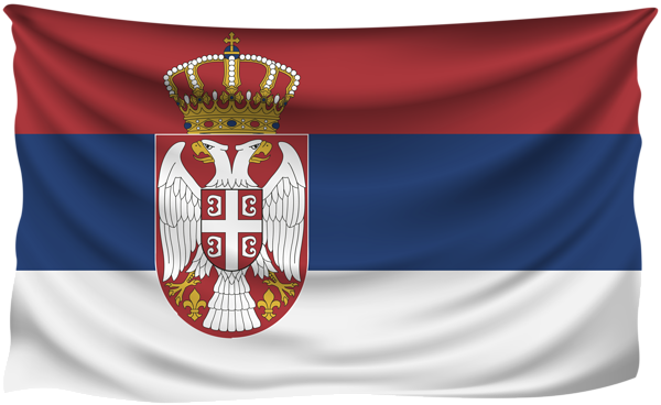 This png image - Serbia Wrinkled Flag, is available for free download