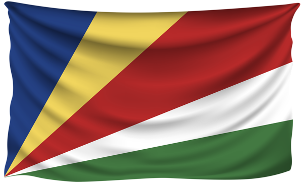 This png image - Seychelles Wrinkled Flag, is available for free download