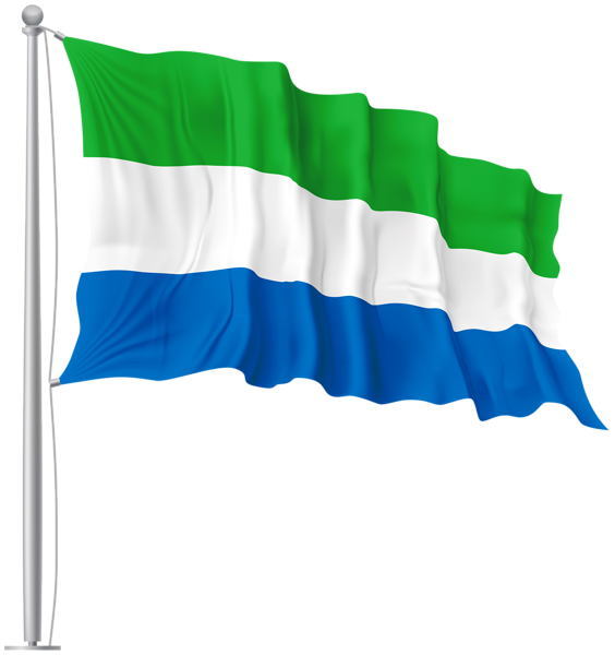 This png image - Sierra Leone Waving Flag PNG Image, is available for free download