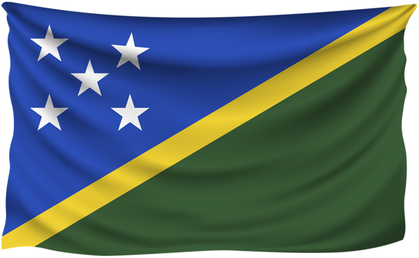 This png image - Solomon Islands Wrinkled Flag, is available for free download