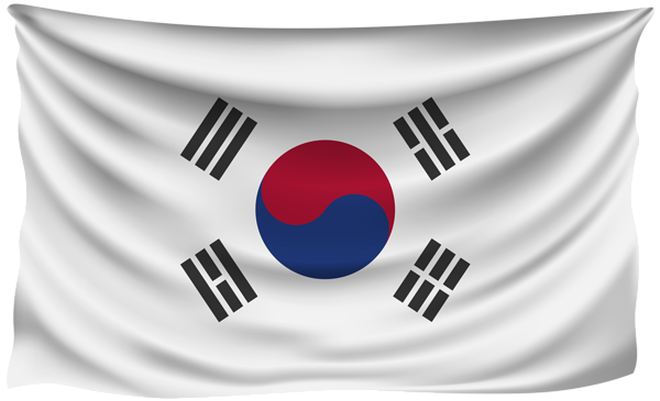 This png image - South Korea Wrinkled Flag, is available for free download