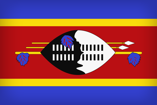 This png image - Swaziland Large Flag, is available for free download