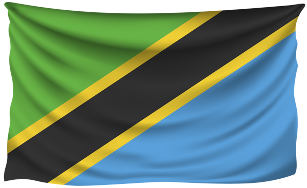 This png image - Tanzania Wrinkled Flag, is available for free download