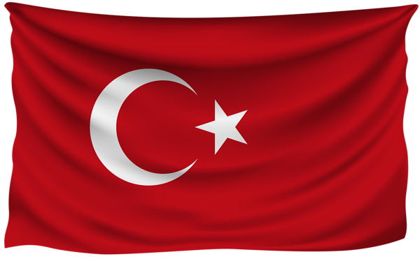 This png image - Turkey Wrinkled Flag, is available for free download