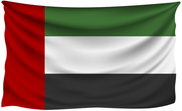 This png image - United Arab Emirates Wrinkled Flag, is available for free download