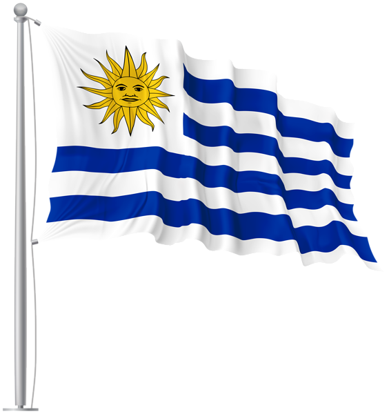 This png image - Uruguay Waving Flag PNG Image, is available for free download