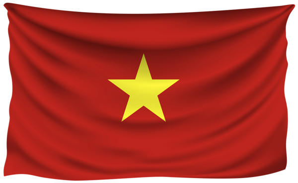 This png image - Vietnam Wrinkled Flag, is available for free download