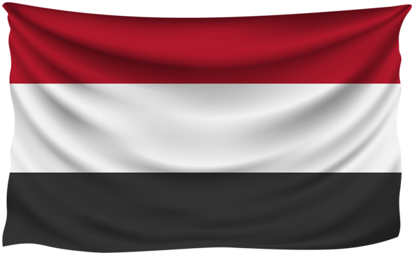 This png image - Yemen Wrinkled Flag, is available for free download