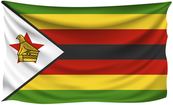 Zimbabwe Wrinkled Flag | Gallery Yopriceville - High-Quality Images and ...