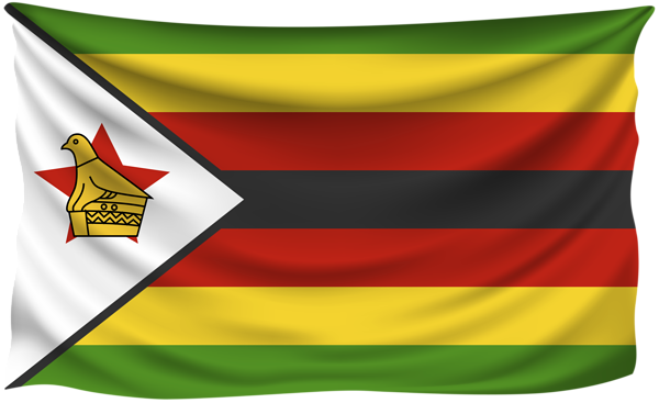 This png image - Zimbabwe Wrinkled Flag, is available for free download