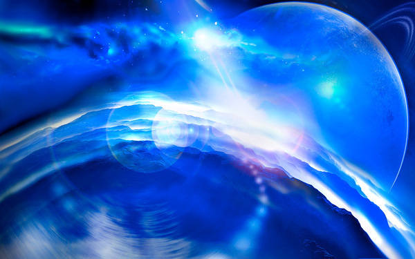 This jpeg image - Blue Planet space Dream Full HD Wallpaper, is available for free download