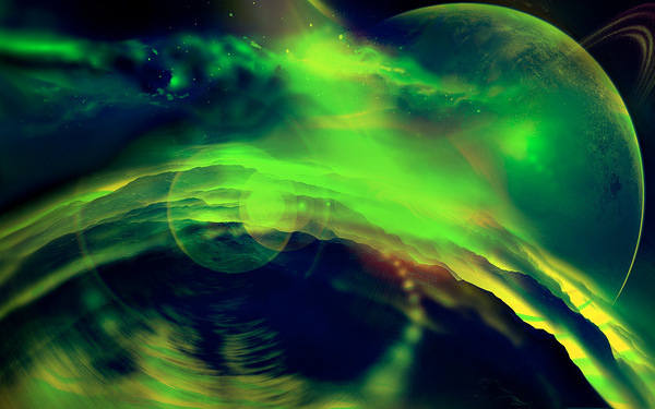This jpeg image - Green Planet space Dream Full HD Wallpaper, is available for free download