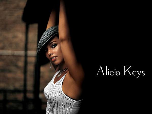This jpeg image - Alicia Keys Black Wallpaper, is available for free download