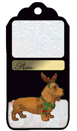 This png image - Christmas dog frame black, is available for free download