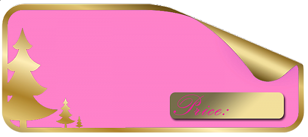 This png image - Christmas tree frame pink.png, is available for free download