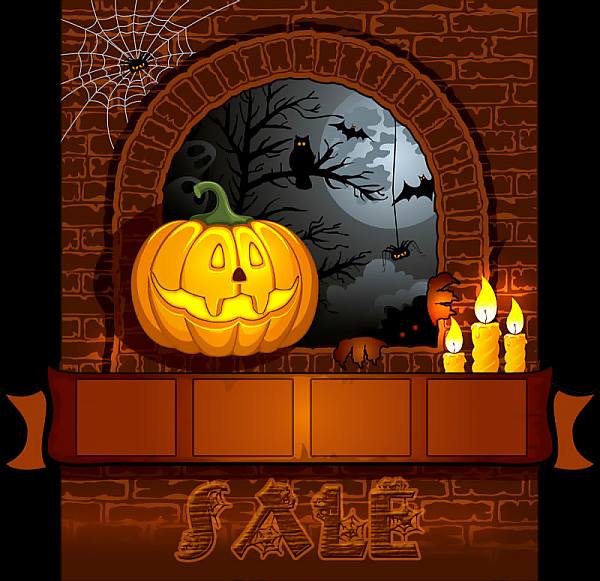 This jpeg image - Halloween Brik Sale, is available for free download
