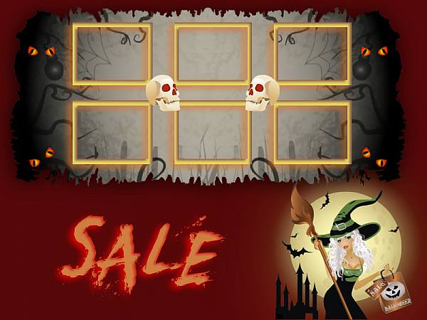 This jpeg image - Halloween Sale, is available for free download