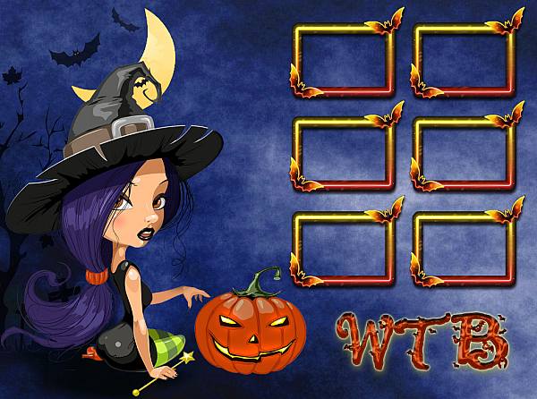 This jpeg image - Halloween WTB Purple Witch2, is available for free download