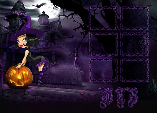 This jpeg image - Halloween Witch with Pumpkin WTB, is available for free download