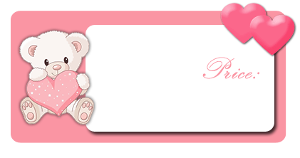 This png image - Valentine Frame White Bear, is available for free download