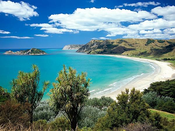 This jpeg image - Anaura bay New Zealand, is available for free download
