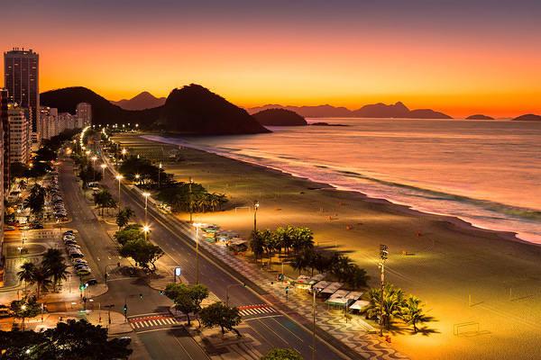 This jpeg image - Copacabana Beach Rio de Janeiro Brazil Wallpaper, is available for free download