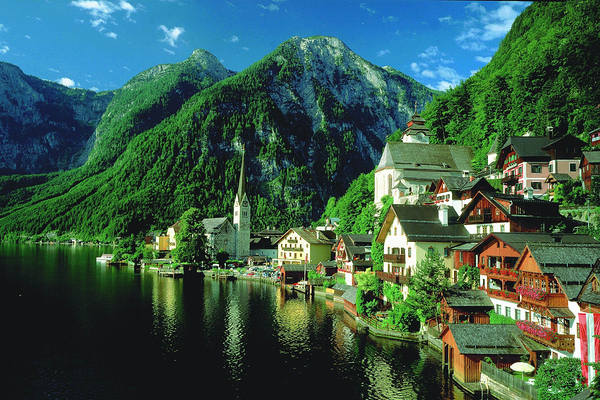 This jpeg image - Hallstatt Austria Wallpaper, is available for free download