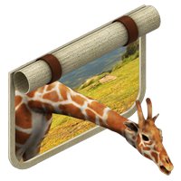 This jpeg image - Animal Reserve Giraffe Window, is available for free download