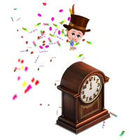 This png image - Animated Midnight Clock, is available for free download