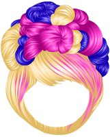 This jpeg image - Beverly Hills Iconic Updo Hair Pink, is available for free download