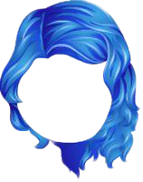 This png image - City Of Love Chic Curls Hair Blue, is available for free download