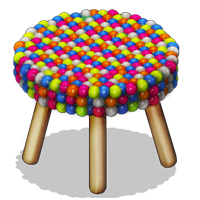 This png image - CocoaVille Gumball Stool, is available for free download