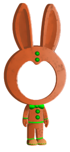 This png image - Easter Gingerbread Bunny, is available for free download