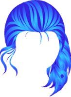 This jpeg image - Heroes Ponytail Blue, is available for free download