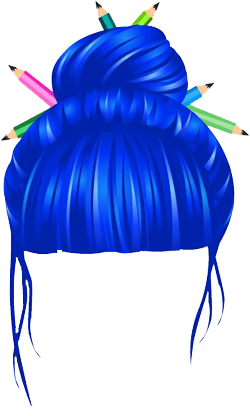 High-School-Teacher-Hairstyle-Blue  Gallery Yopriceville 
