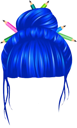 This png image - High-School-Teacher-Hairstyle-Blue, is available for free download
