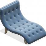 This png image - Modern Blue Lounge Chair, is available for free download