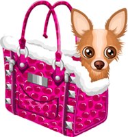 This jpeg image - NYC Chihuahua Bag Pink, is available for free download