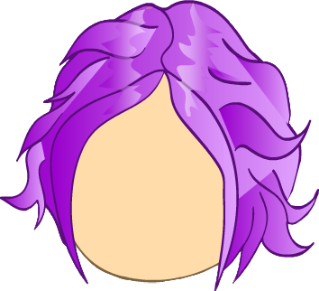 This png image - Purple Shaggy Hair, is available for free download