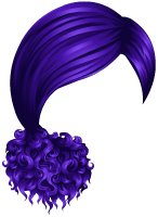 This jpeg image - San Francisco Sleek Hair Purple, is available for free download