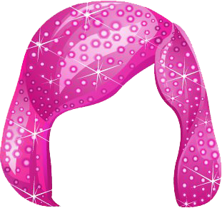 This png image - Space Bling Hair Pink, is available for free download