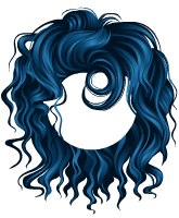 This jpeg image - Spies Vs Super Villains Messy Wavy Hair Blue, is available for free download