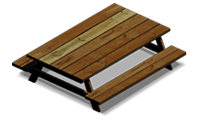 This png image - Square Picnic Table, is available for free download
