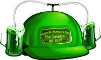 This jpeg image - St. Pat Drinks Hat, is available for free download